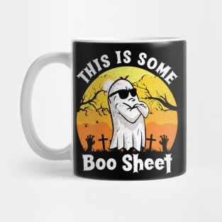 Funny Halloween Boo Ghost Costume This is Some Boo Sheet Mug